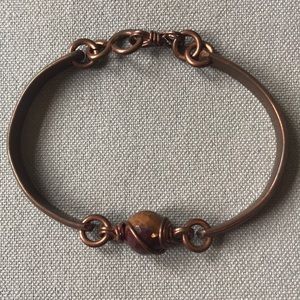 Copper and Tigers Eye Bracelet